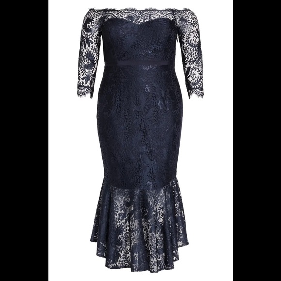 CITY CHIC Estella Off the Shoulder Dress NWT - Picture 7 of 8